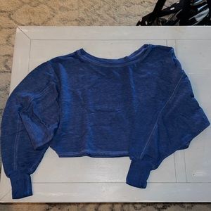 Free People Crop with balloon sleeves